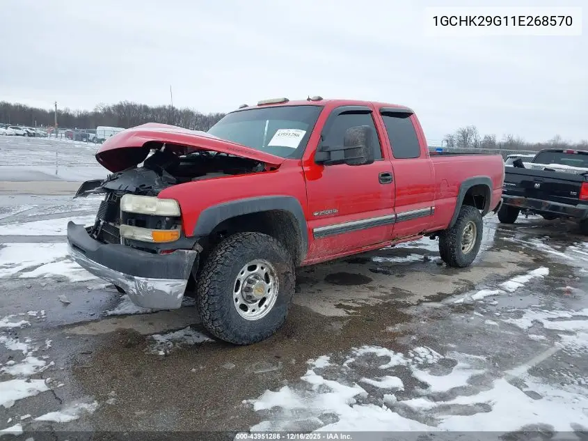 1GCHK29G11E268570 2001 Chevrolet Silverado 2500Hd Lt