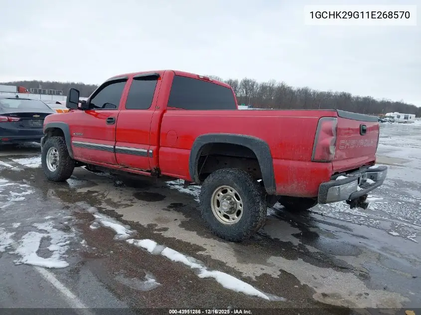 1GCHK29G11E268570 2001 Chevrolet Silverado 2500Hd Lt