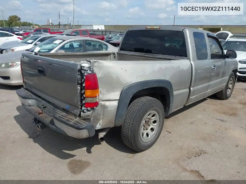 1GCEC19WX2Z111440 2002 Chevrolet Silverado 1500