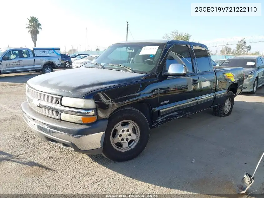 2GCEC19V721222110 2002 Chevrolet Silverado 1500 Ls