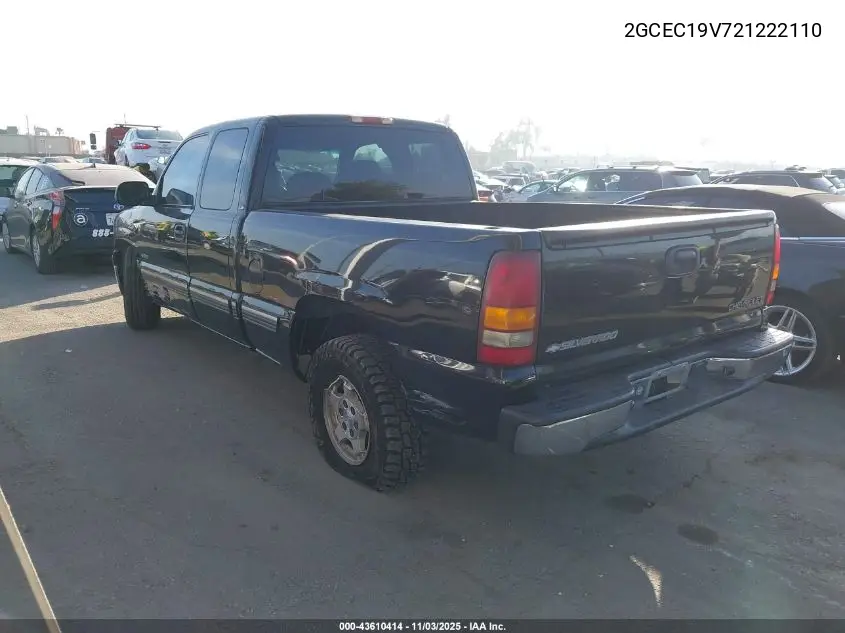 2GCEC19V721222110 2002 Chevrolet Silverado 1500 Ls