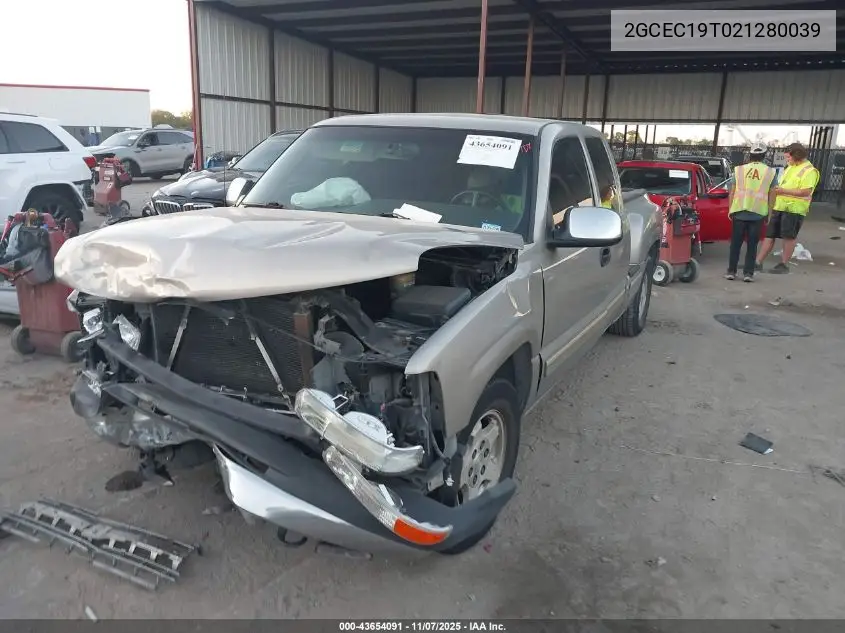 2GCEC19T021280039 2002 Chevrolet Silverado 1500 Ls