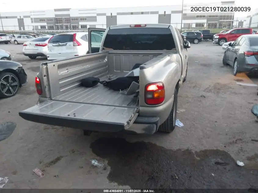 2GCEC19T021280039 2002 Chevrolet Silverado 1500 Ls