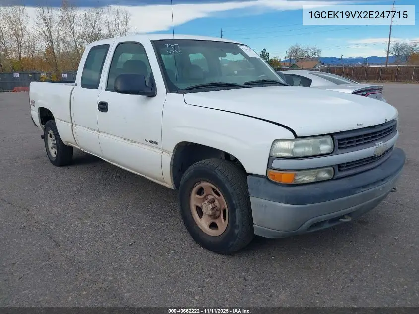 1GCEK19VX2E247715 2002 Chevrolet Silverado 1500