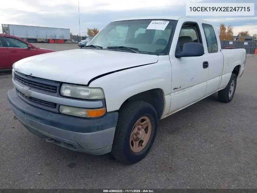 1GCEK19VX2E247715 2002 Chevrolet Silverado 1500