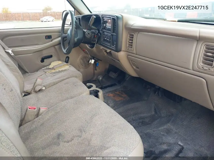 1GCEK19VX2E247715 2002 Chevrolet Silverado 1500