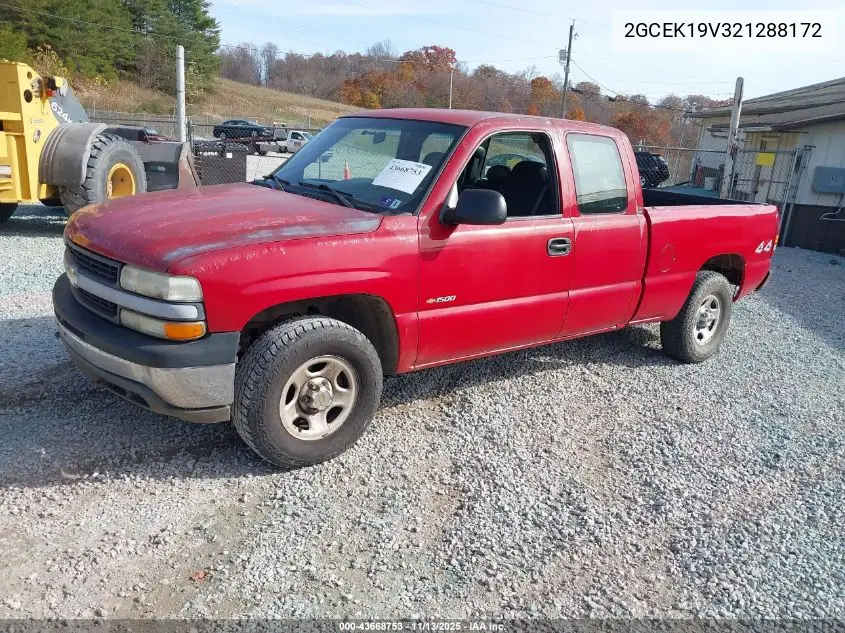 2GCEK19V321288172 2002 Chevrolet Silverado 1500