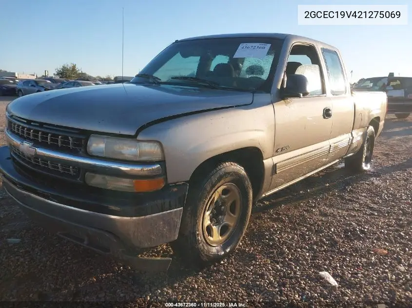 2GCEC19V421275069 2002 Chevrolet Silverado 1500 Ls