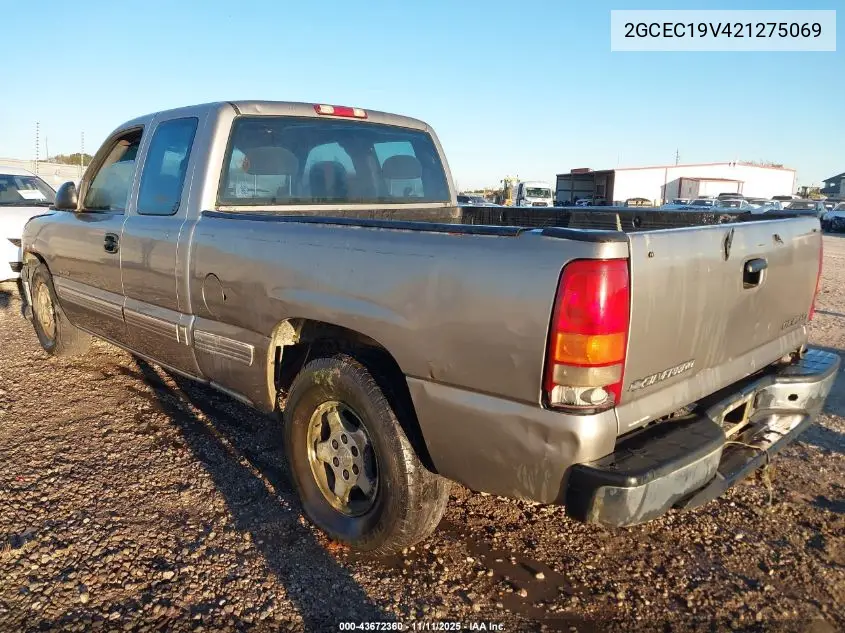 2GCEC19V421275069 2002 Chevrolet Silverado 1500 Ls