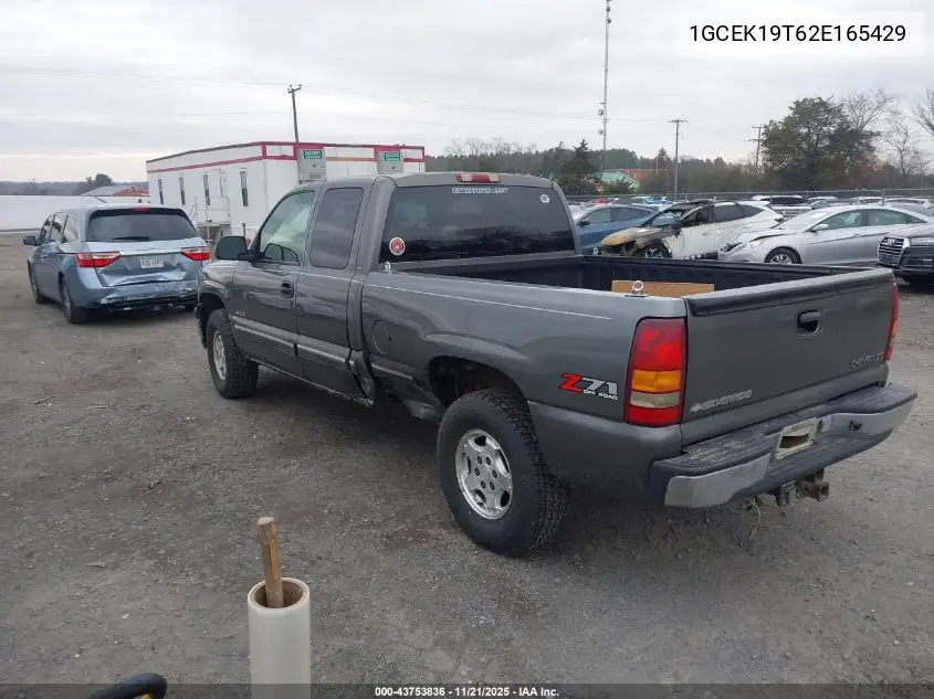 1GCEK19T62E165429 2002 Chevrolet Silverado 1500 Ls