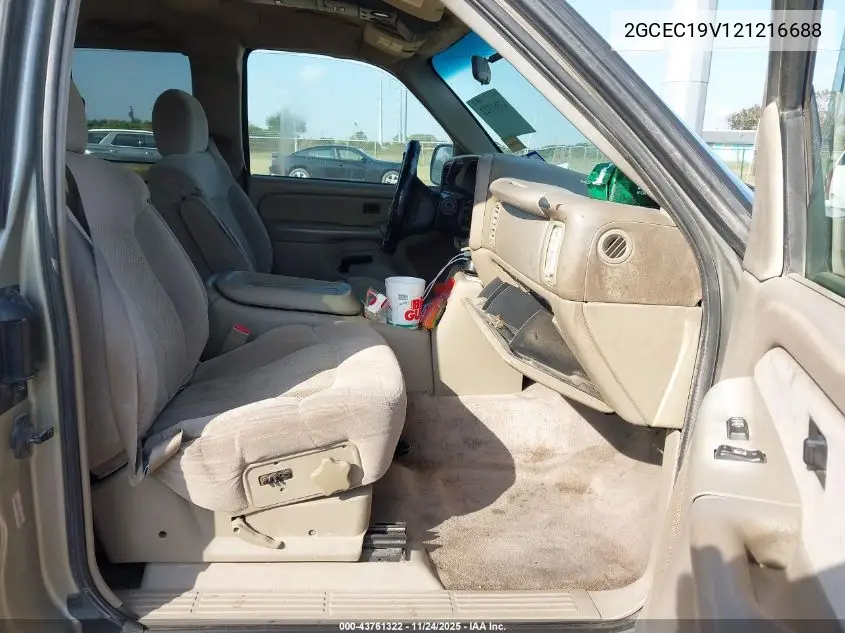 2GCEC19V121216688 2002 Chevrolet Silverado 1500 Ls