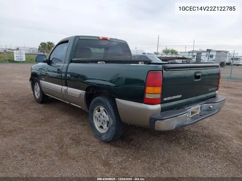 1GCEC14V22Z122785 2002 Chevrolet Silverado 1500 Ls