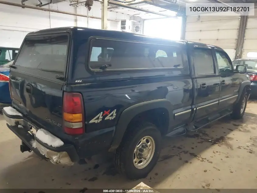 1GCGK13U92F182701 2002 Chevrolet Silverado 1500Hd Ls