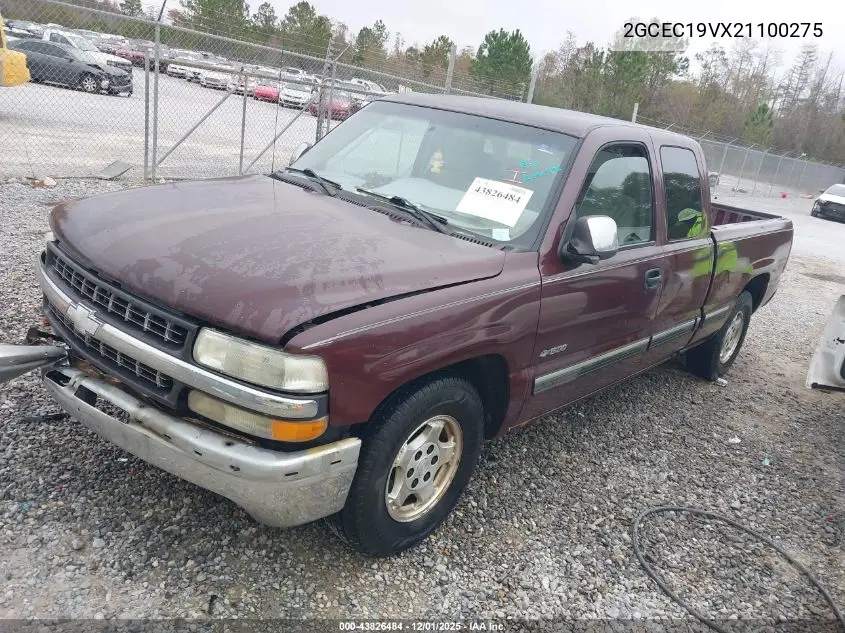 2GCEC19VX21100275 2002 Chevrolet Silverado 1500 Ls