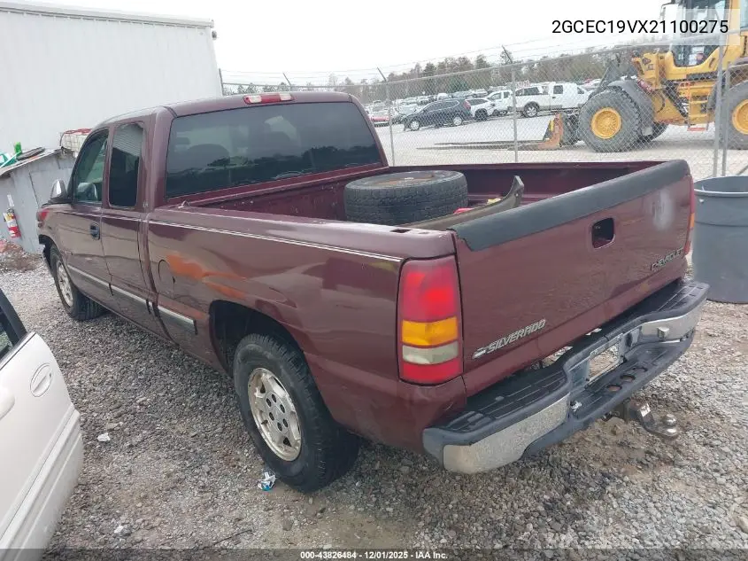 2GCEC19VX21100275 2002 Chevrolet Silverado 1500 Ls