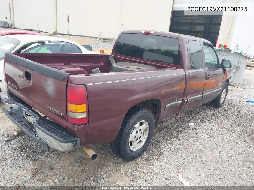 2GCEC19VX21100275 2002 Chevrolet Silverado 1500 Ls