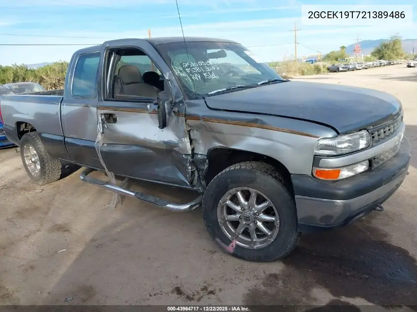 2GCEK19T721389486 2002 Chevrolet Silverado 1500 Ls