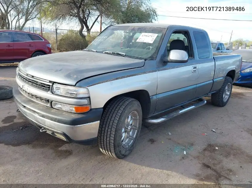 2GCEK19T721389486 2002 Chevrolet Silverado 1500 Ls