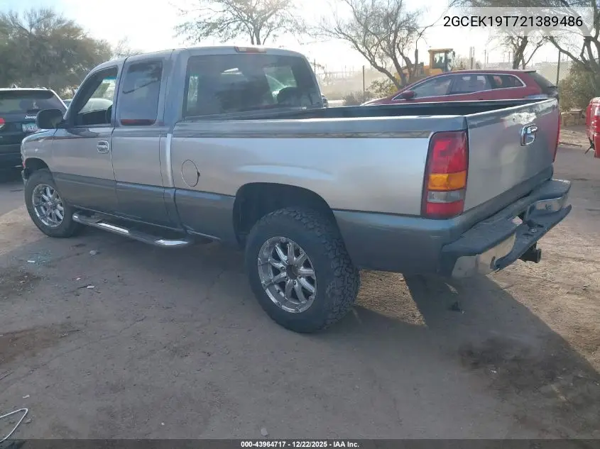 2GCEK19T721389486 2002 Chevrolet Silverado 1500 Ls