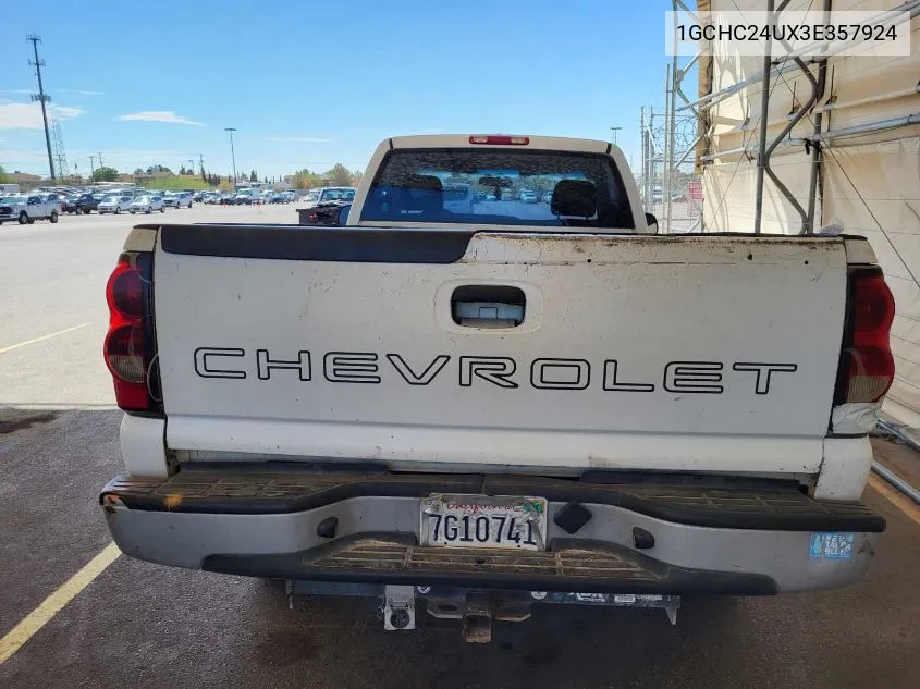 2003 Chevrolet Silverado 2500Hd Work Truck VIN: 1GCHC24UX3E357924 Lot: 40408204