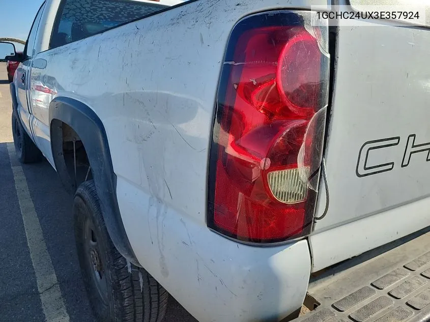 2003 Chevrolet Silverado 2500Hd Work Truck VIN: 1GCHC24UX3E357924 Lot: 40408204