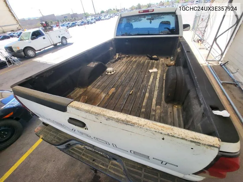 2003 Chevrolet Silverado 2500Hd Work Truck VIN: 1GCHC24UX3E357924 Lot: 40408204