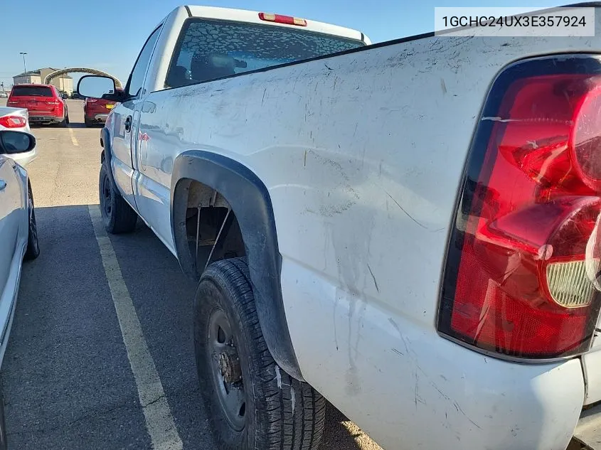 2003 Chevrolet Silverado 2500Hd Work Truck VIN: 1GCHC24UX3E357924 Lot: 40408204