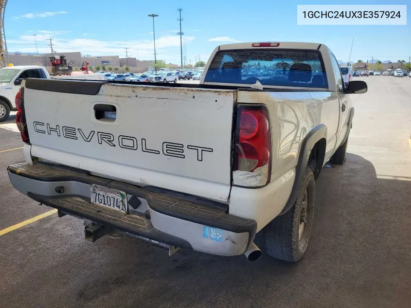 2003 Chevrolet Silverado 2500Hd Work Truck VIN: 1GCHC24UX3E357924 Lot: 40408204