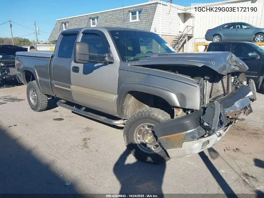 1GCHK29G03E172190 2003 Chevrolet Silverado 2500Hd Ls