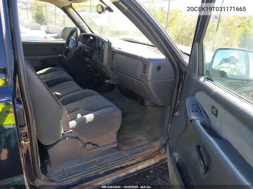 2GCEK19T031171665 2003 Chevrolet Silverado 1500 Ls