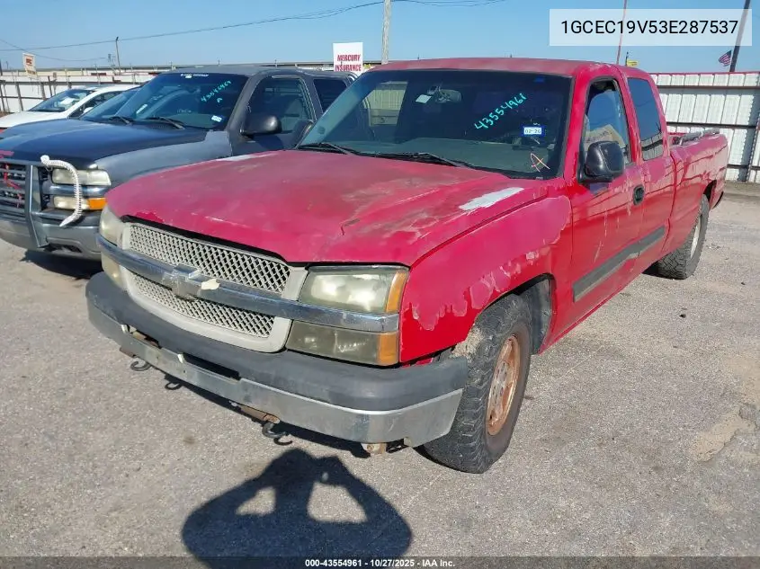 1GCEC19V53E287537 2003 Chevrolet Silverado 1500 Ls