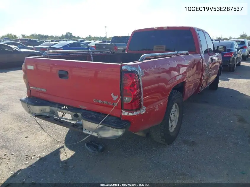 1GCEC19V53E287537 2003 Chevrolet Silverado 1500 Ls