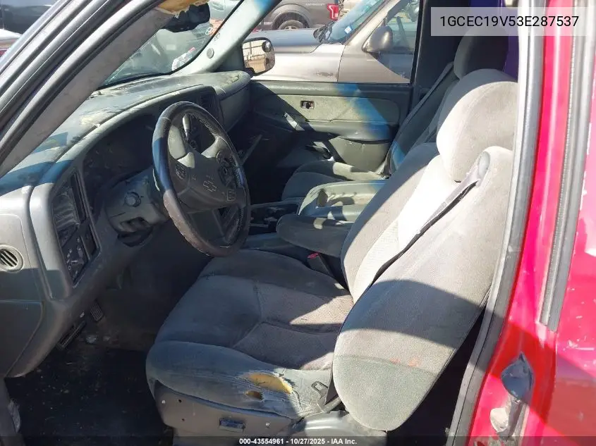 1GCEC19V53E287537 2003 Chevrolet Silverado 1500 Ls