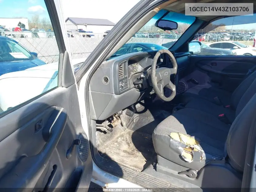 1GCEC14V43Z103706 2003 Chevrolet Silverado 1500 Work Truck