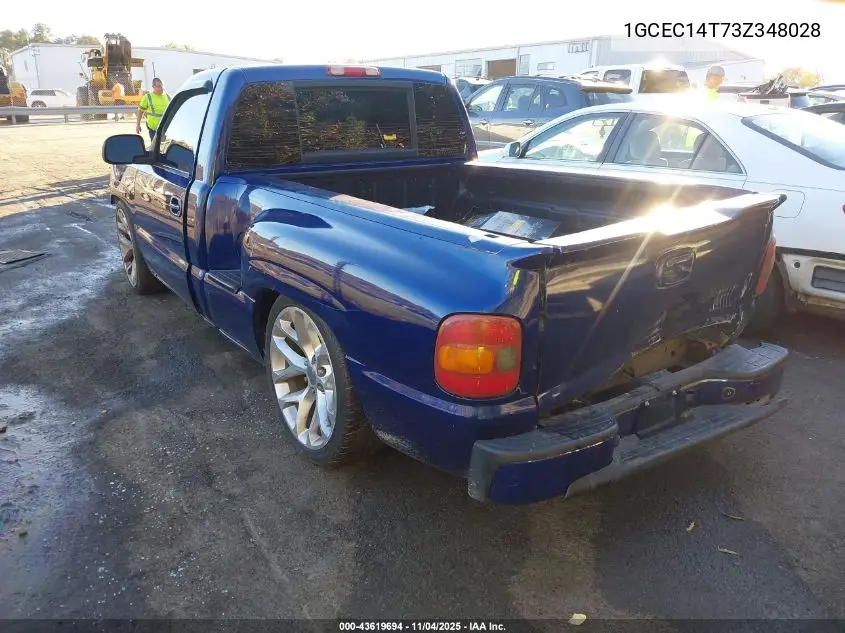 1GCEC14T73Z348028 2003 Chevrolet Silverado 1500 Ls