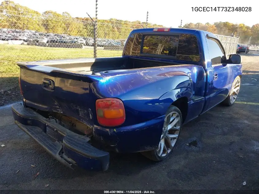 1GCEC14T73Z348028 2003 Chevrolet Silverado 1500 Ls