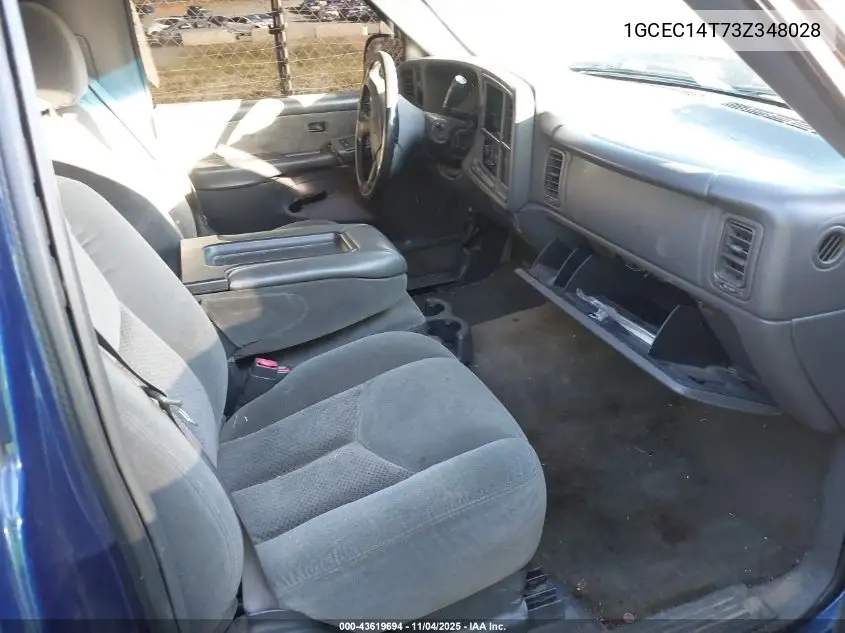 1GCEC14T73Z348028 2003 Chevrolet Silverado 1500 Ls