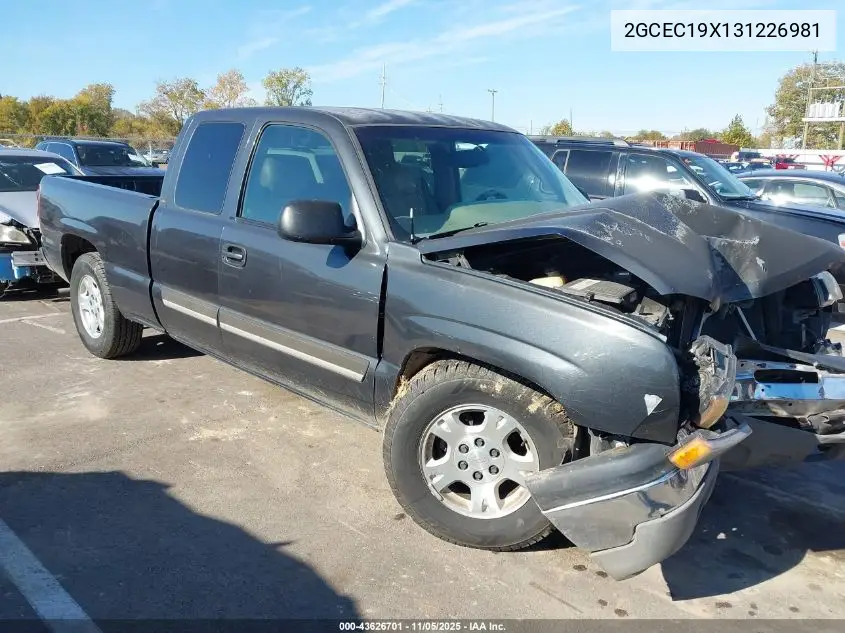 2GCEC19X131226981 2003 Chevrolet Silverado 1500