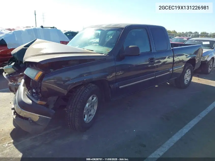 2GCEC19X131226981 2003 Chevrolet Silverado 1500