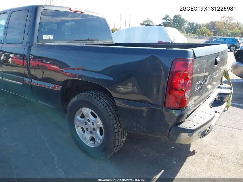 2GCEC19X131226981 2003 Chevrolet Silverado 1500