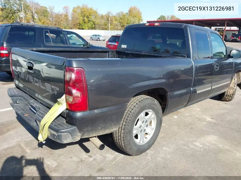 2GCEC19X131226981 2003 Chevrolet Silverado 1500
