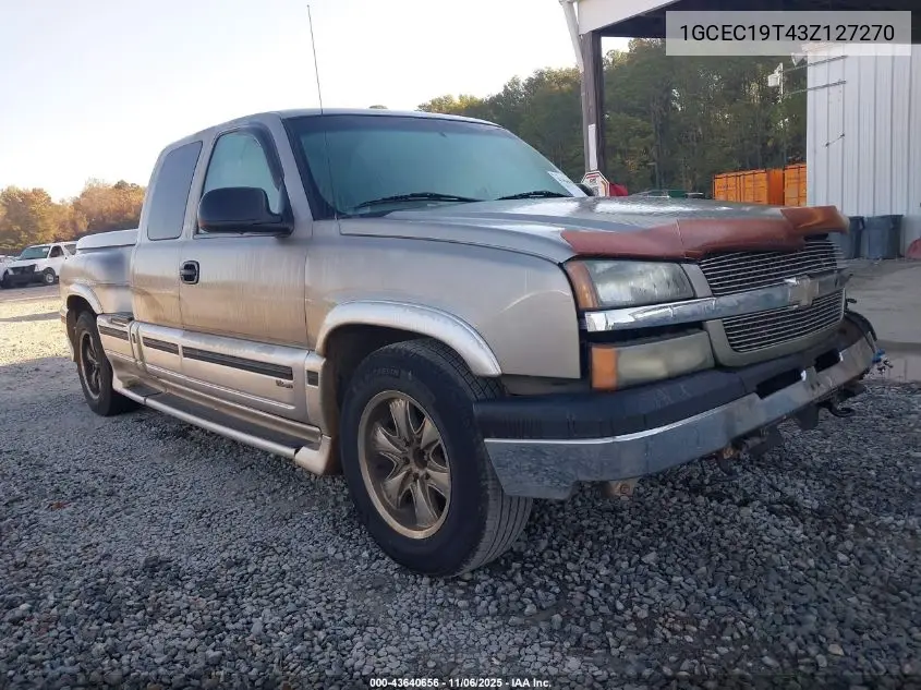 1GCEC19T43Z127270 2003 Chevrolet Silverado 1500 Ls