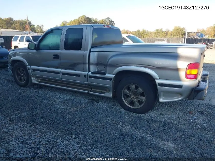 1GCEC19T43Z127270 2003 Chevrolet Silverado 1500 Ls