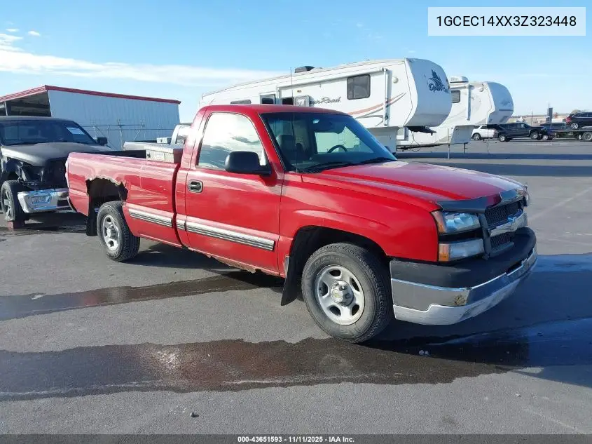 1GCEC14XX3Z323448 2003 Chevrolet Silverado 1500 Work Truck