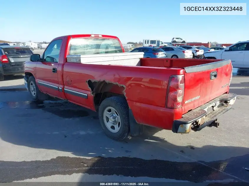 1GCEC14XX3Z323448 2003 Chevrolet Silverado 1500 Work Truck