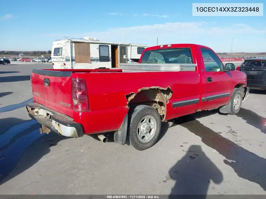 1GCEC14XX3Z323448 2003 Chevrolet Silverado 1500 Work Truck