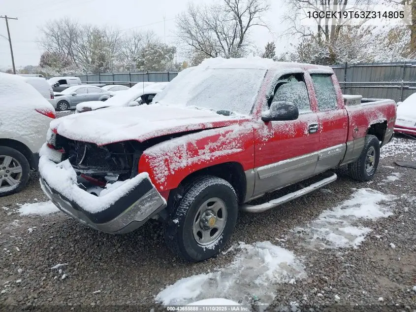 1GCEK19T63Z314805 2003 Chevrolet Silverado 1500 Ls