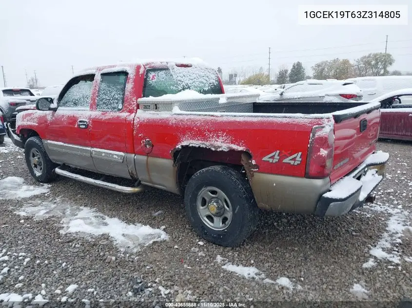 1GCEK19T63Z314805 2003 Chevrolet Silverado 1500 Ls