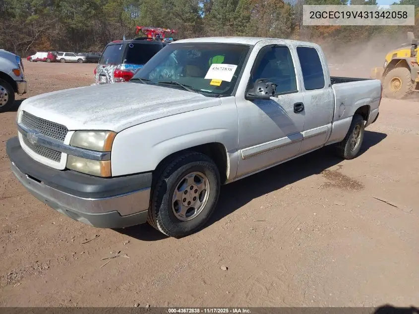 2GCEC19V431342058 2003 Chevrolet Silverado 1500 Ls