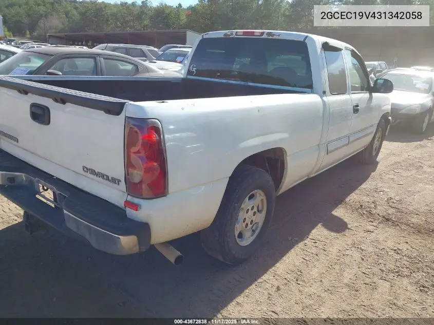 2GCEC19V431342058 2003 Chevrolet Silverado 1500 Ls